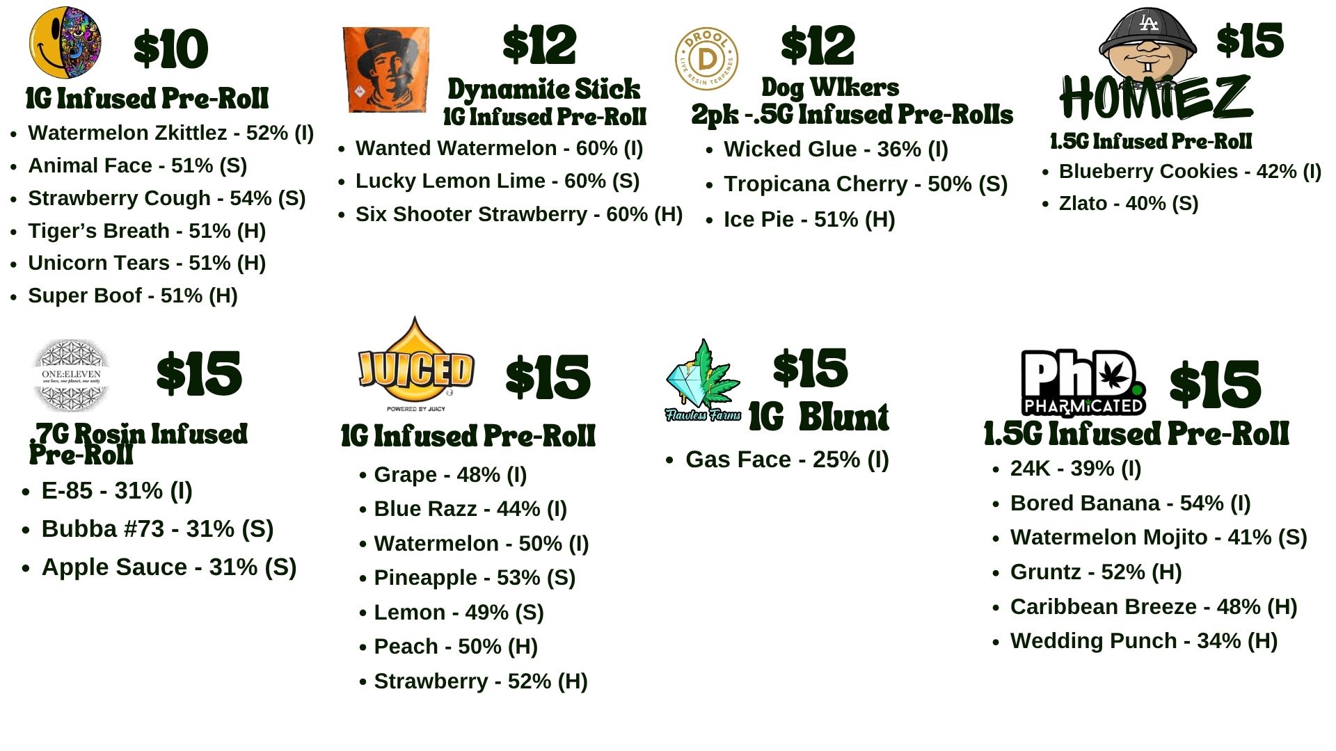 NM HyLyfe pre-roll menu, page 2